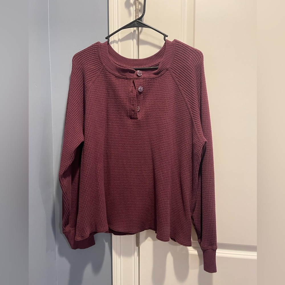 Old Navy Women’s XL purple waffle sweater